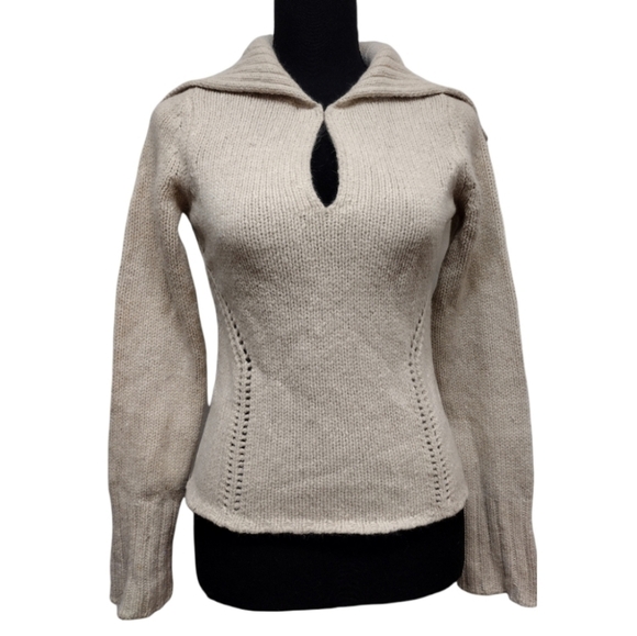 Express oatmeal flecked merino angora sweater - Picture 1 of 16